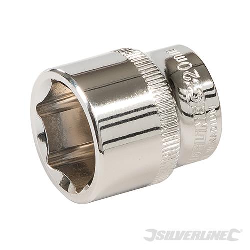 865282 Silverline Socket 3/8" Drive 6pt Metric