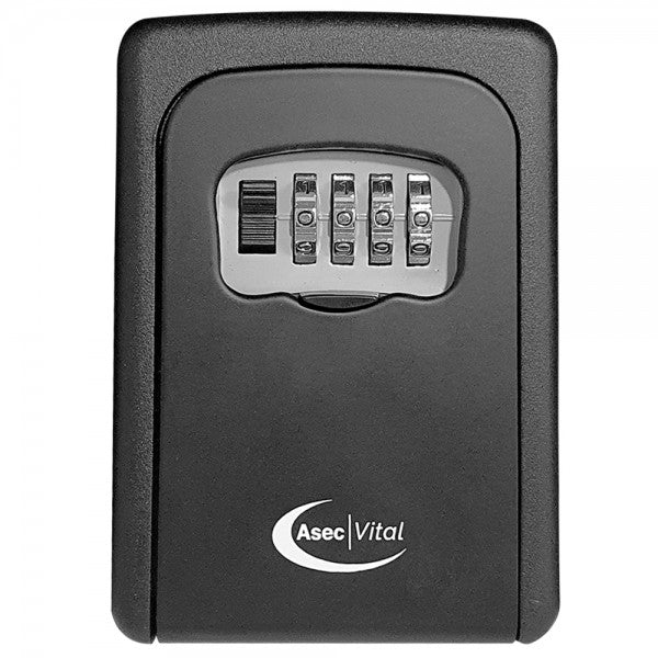 ASEC VITAL 4 Wheel Combination Key Safe Black