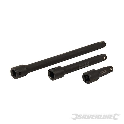 913899 Silverline Impact Extension Bar Set 1/2" 3pce