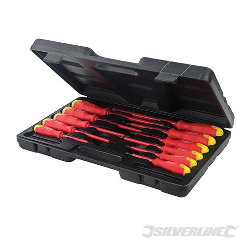 918535 Silverline Insulated Soft-Grip Screwdriver Set 11pce