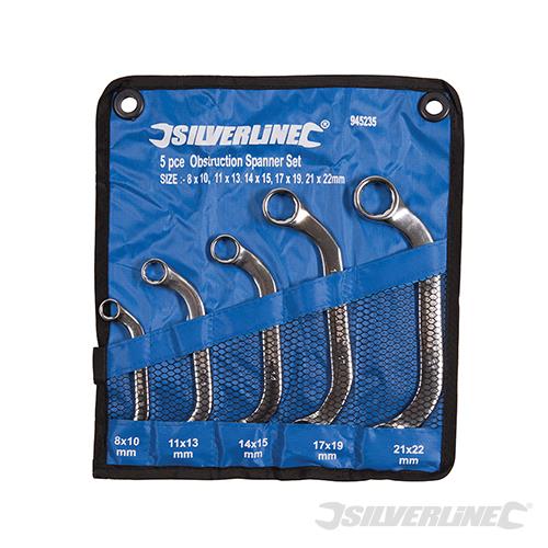 945235 Silverline Obstruction Spanner Set 5pce