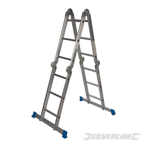 953474 Silverline Multipurpose Ladder with Platform