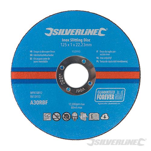 972926 Silverline Inox Slitting Discs 10pk