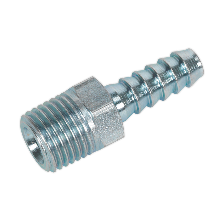 Screwed Tailpiece Male 1/4"BSPT - 1/4" Hose Pack of 5