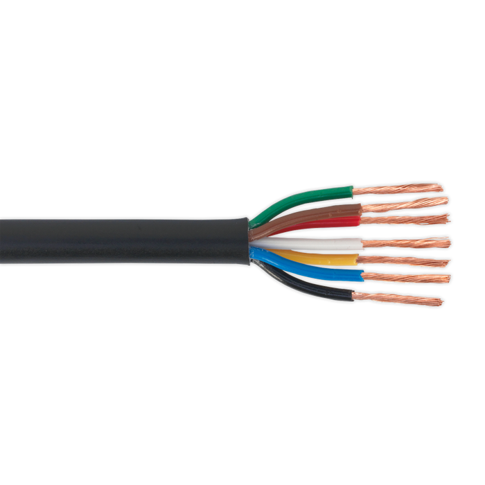 Automotive Cable Thin Wall 7 x 0.75mm² 24/0.20mm 30m Black