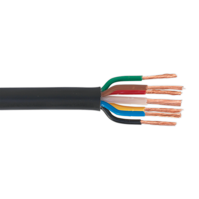 Automotive Cable Thin Wall 6 x 1mm² 32/0.20mm, 1 x 2mm² 28/0.30mm 30m Black