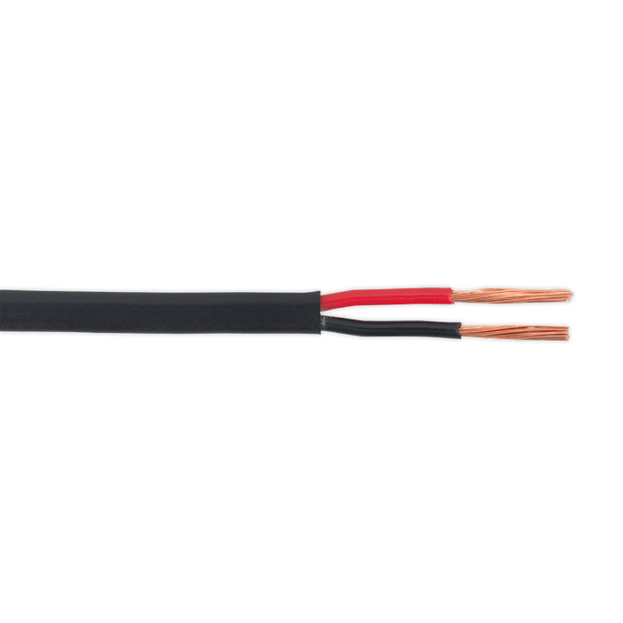 Automotive Cable Thin Wall Flat Twin 2 x 1mm² 32/0.20mm 30m Black