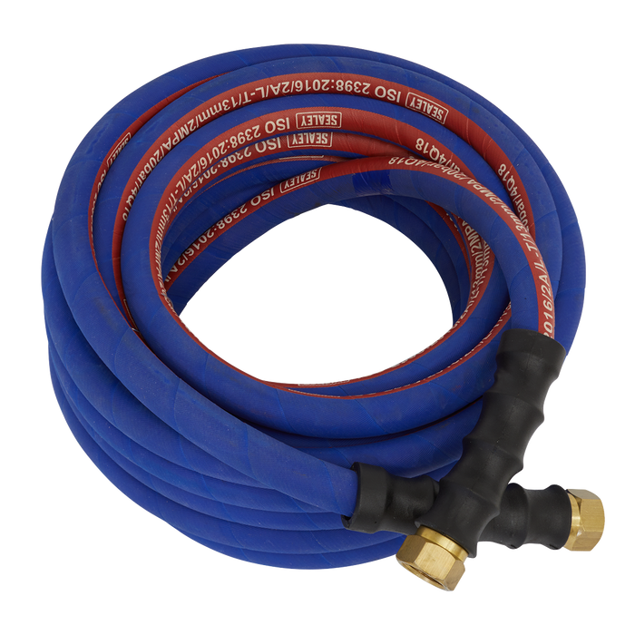 Air Hose 10m x Ø13mm with 1/2"BSP Unions Extra-Heavy-Duty