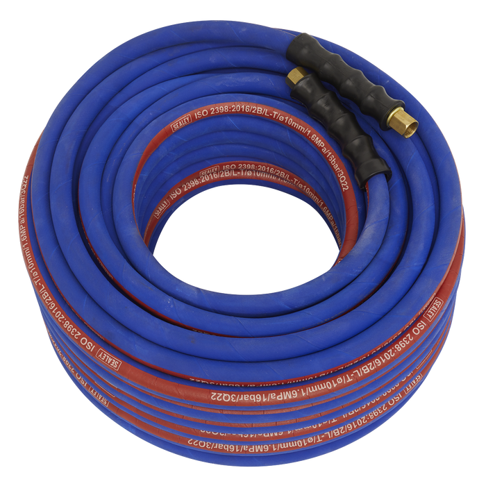 Air Hose 30m x Ø10mm with 1/4"BSP Unions Extra-Heavy-Duty