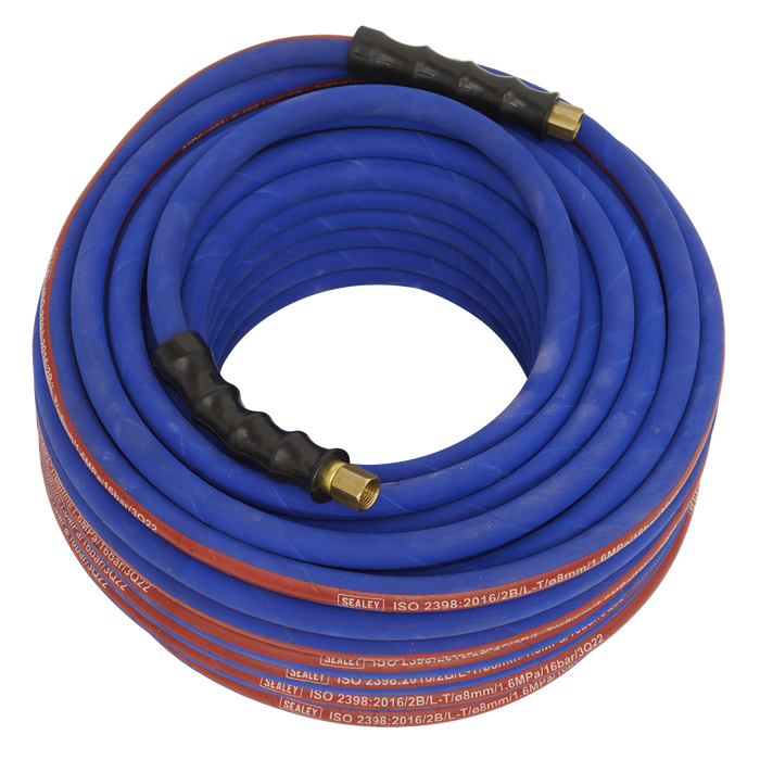 Air Hose 30m x Ø8mm with 1/4"BSP Unions Extra Heavy-Duty