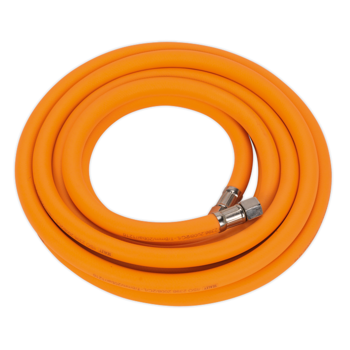 Air Hose 5m x Ø8mm Hybrid High-Visibility with 1/4"BSP Unions