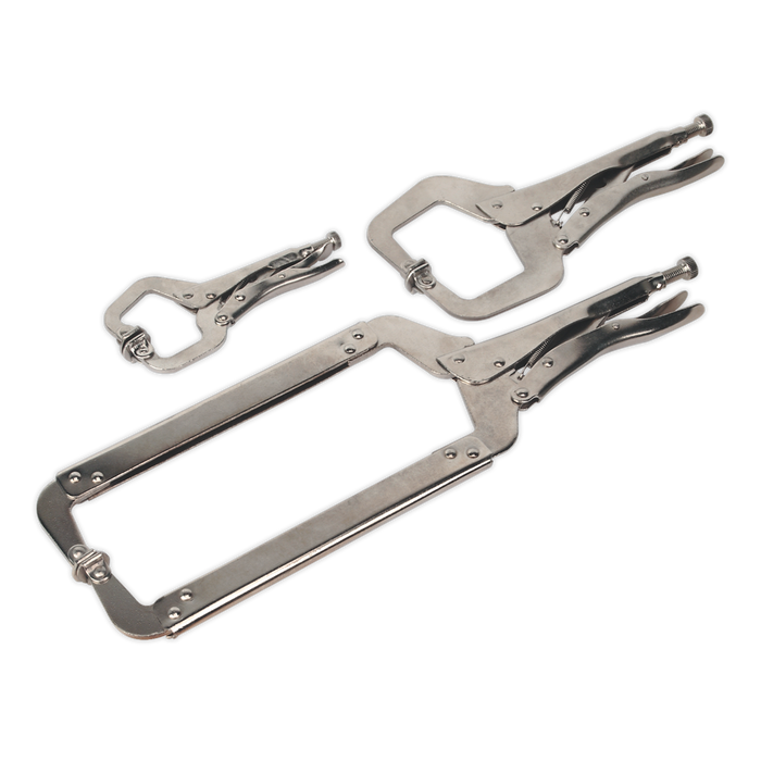 Locking 'C' Clamp Set 3pc