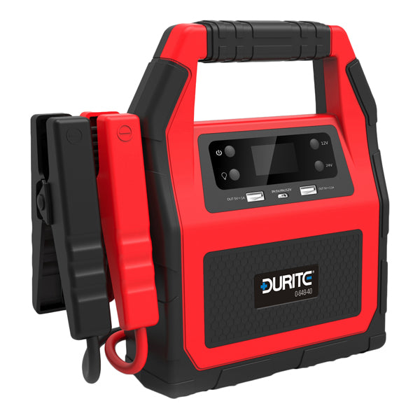 12/24V Jump Starter 42,000mAH Li-Polymer Battery.