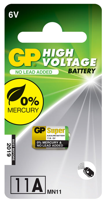GP Alkaline High Voltage 11A card of 1