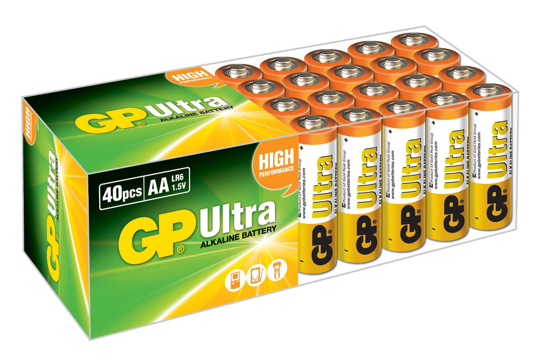 GP AA Battery Ultra Alkaline 40PK