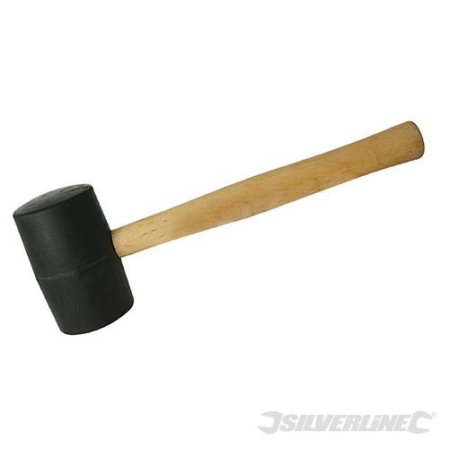 HA72 Silverline Black Rubber Mallet