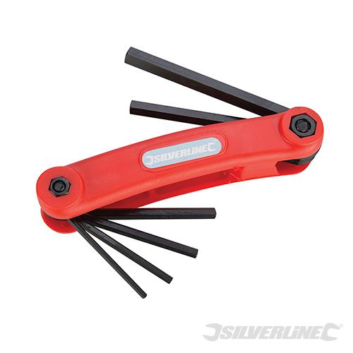 HK07 Silverline Hex Key Metric Tool 7pce