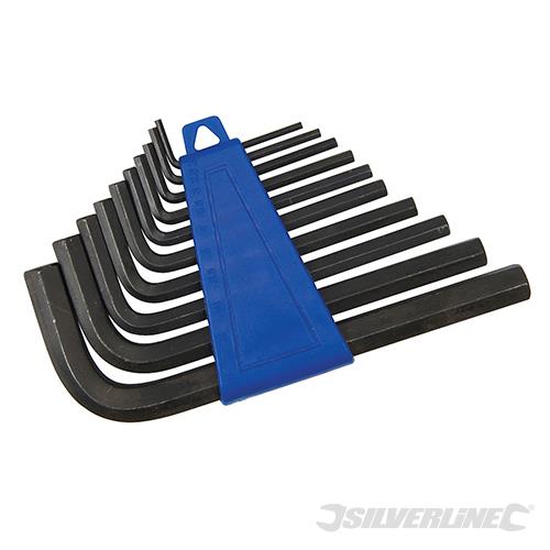 HK19 Silverline Hex Key Set 10pce