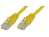 MicroConnect U/UTP CAT5e 1M Yellow PVC Unshielded Network Cable,  PVC, 4x2xAWG 26 CCA