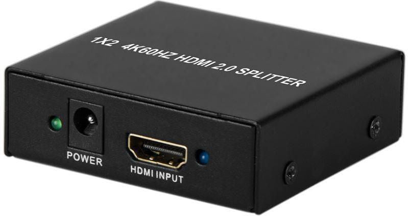 MicroConnect HDMI 4K Splitter 1 to 2 Ultra Slim design, Supporting  4K 60Hz / HDCP2.2, supports full 3D, LPCM 7.1CH and DTS-HD Master Audio