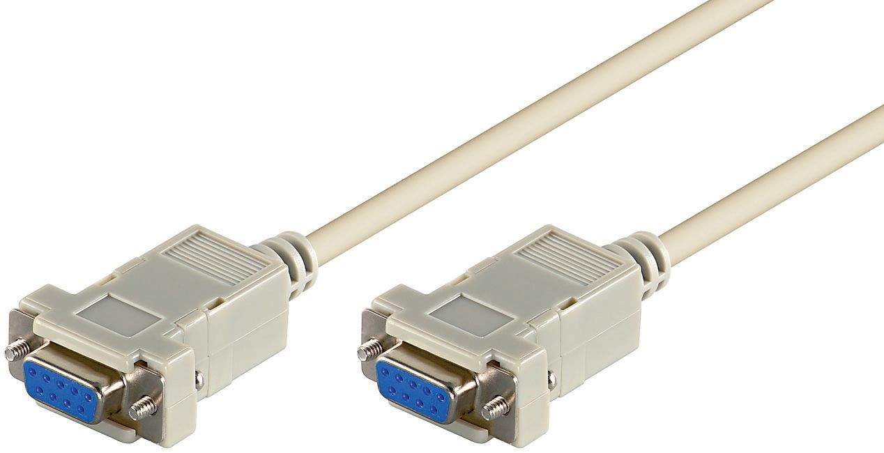 MicroConnect D-SUB 9-pin Cable, 2m seriell / serial 1:1
