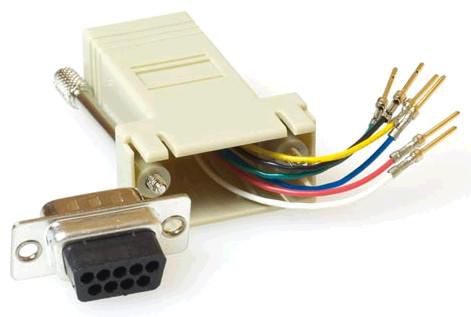 MicroConnect Serial Adapter RJ45-DB9 Female SAD008, RJ45 F, DB9 F,  Female/Female, Beige