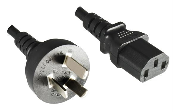 MicroConnect Power Cord China - C13  1.8m Type I to C13, Black H05VV-F 3x0.75mm2, with CCC, RoHS