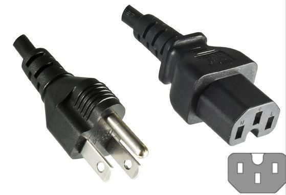 MicroConnect Power Cord US - C15 1.8m Power US Type B to C15 Approval: UL, CSA, RoHS