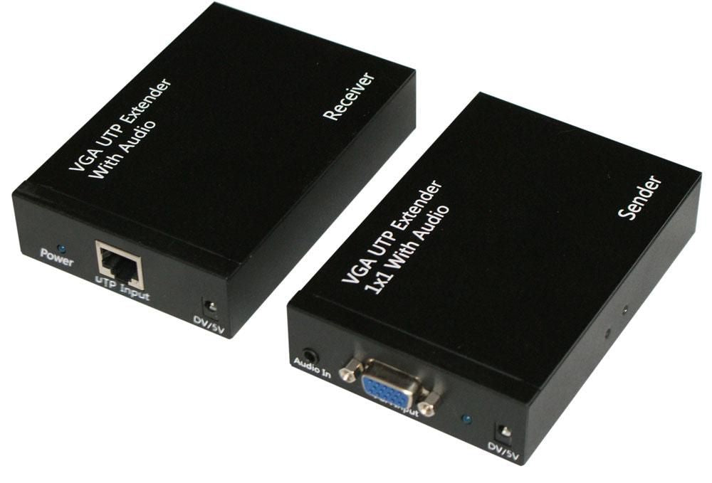 MicroConnect VGA UTP Extender With Audio Signaling up tp 1.65Gbps  Extend the VGA Display up to 300m