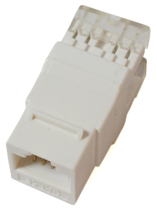 MicroConnect Keystone module CAT5e, UTP 180 degree, White
