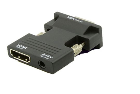 MicroConnect HDMI Female - VGA Male Black Plastic