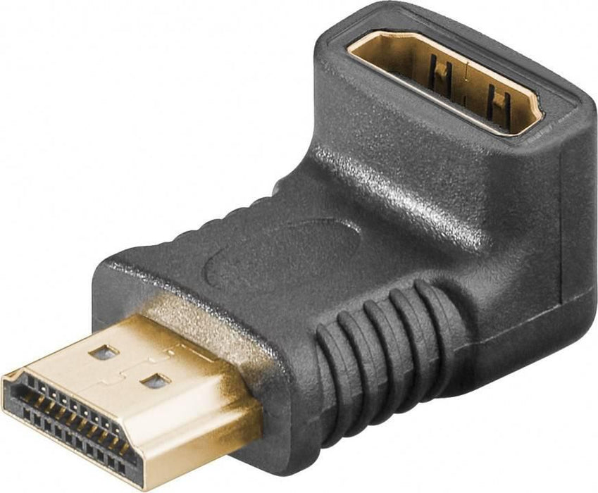 MicroConnect HDMI 19 Angled Adaptor F-M HDMI -HDMI Angled adaptor  270° Gold plated contacts