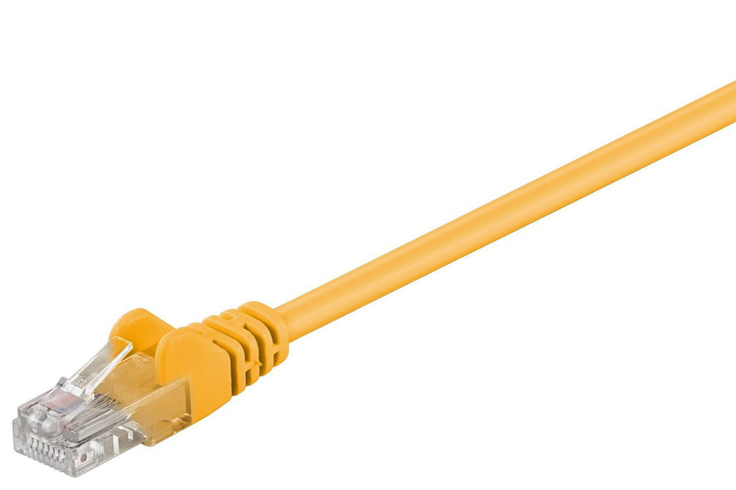 MicroConnect U/UTP CAT5e 0.25M Yellow PVC Unshielded Network Cable,  PVC, 4x2xAWG 26 CCA