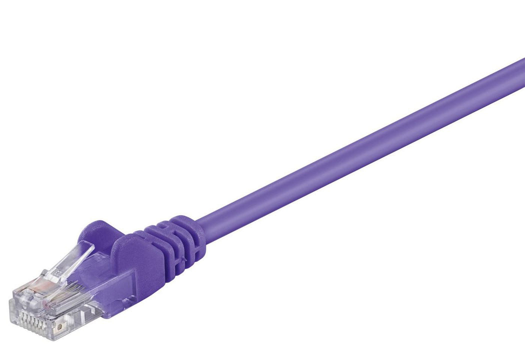 MicroConnect U/UTP CAT5e 0.25M Purple PVC Unshielded Network Cable,  PVC, 4x2xAWG 26 CCA