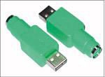 MicroConnect Adapter USB A - PS/2 M-F USB A/PS/2 M-F, USB, PS/2,  Male/Female, Green