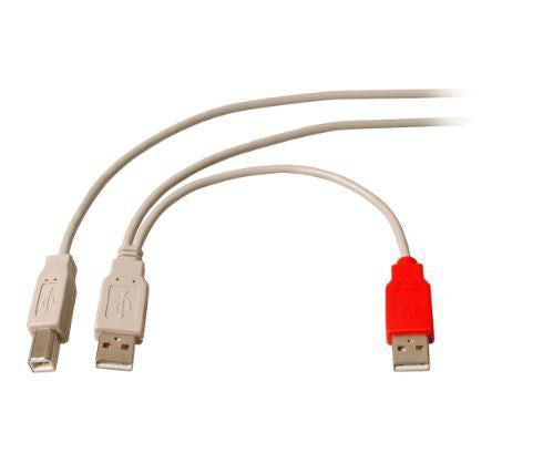 MicroConnect 2 x A Plug to USB B Plug