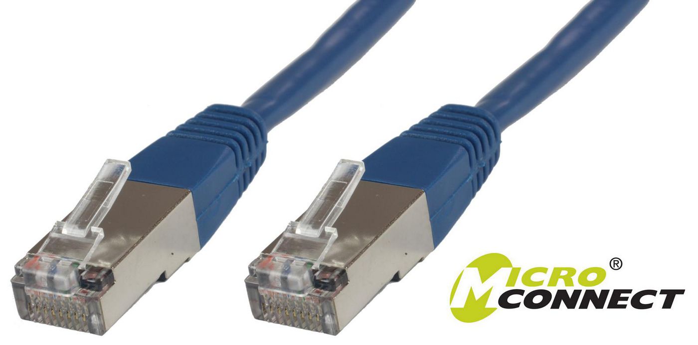 MicroConnect F/UTP CAT6 15m Blue PVC Outer Shield : Foil screening  4x2xAWG 27 CCA