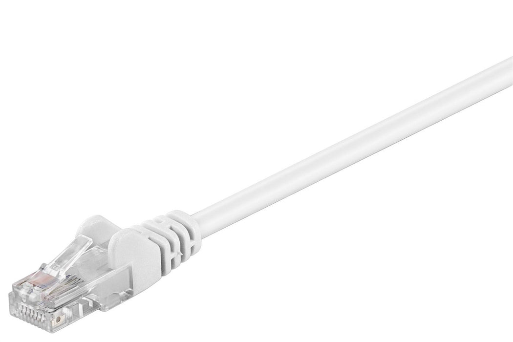 MicroConnect U/UTP CAT5e 1M White PVC Unshielded Network Cable,  PVC, 4x2xAWG 26 CCA