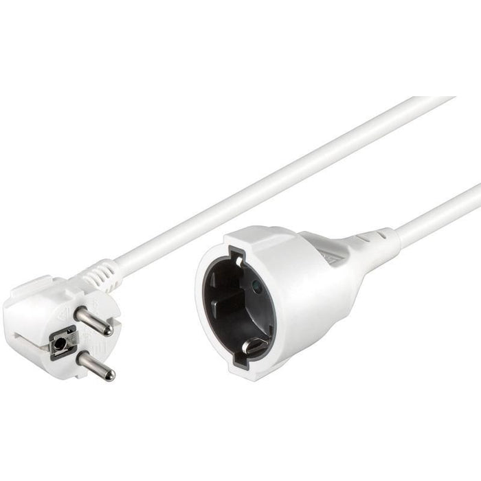MicroConnect Schuko power extension M-F 10m Angled Schuko 3Gx1.5MM2, 16A, 250V