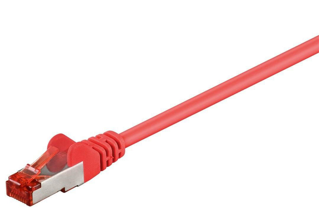 MicroConnect F/UTP CAT6 0.25m Red PVC Outer Shield : Foil screening  4x2xAWG 27 CCA