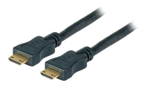 MicroConnect HDMI High Speed mini cable, 2m 2m miniHDMI C/miniHDMI C, 2  m, HDMI Type C (Mini), HDMI Type C (Mini), Black