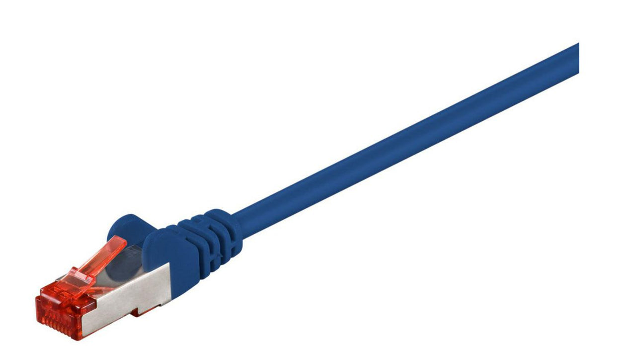 MicroConnect F/UTP CAT6 0.5m Blue PVC Outer Shield : Foil screening  4x2xAWG 27 CCA