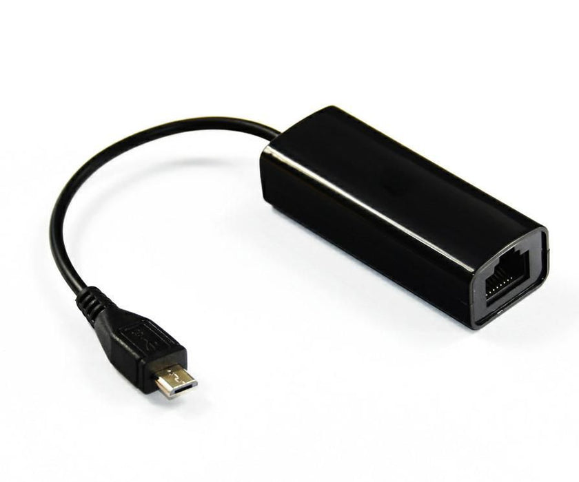 MicroConnect USB MICRO to Ethernet, Black USBMICROETHBB, Wired,  Micro-USB, Ethernet, Black