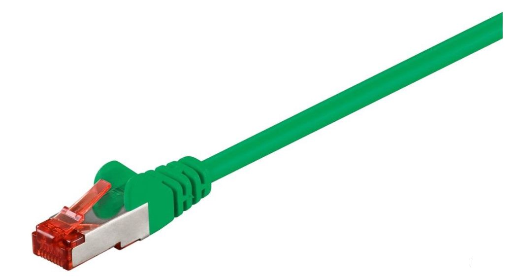 MicroConnect F/UTP CAT6 1m Green PVC Outer Shield : Foil screening  4x2xAWG 27 CCA