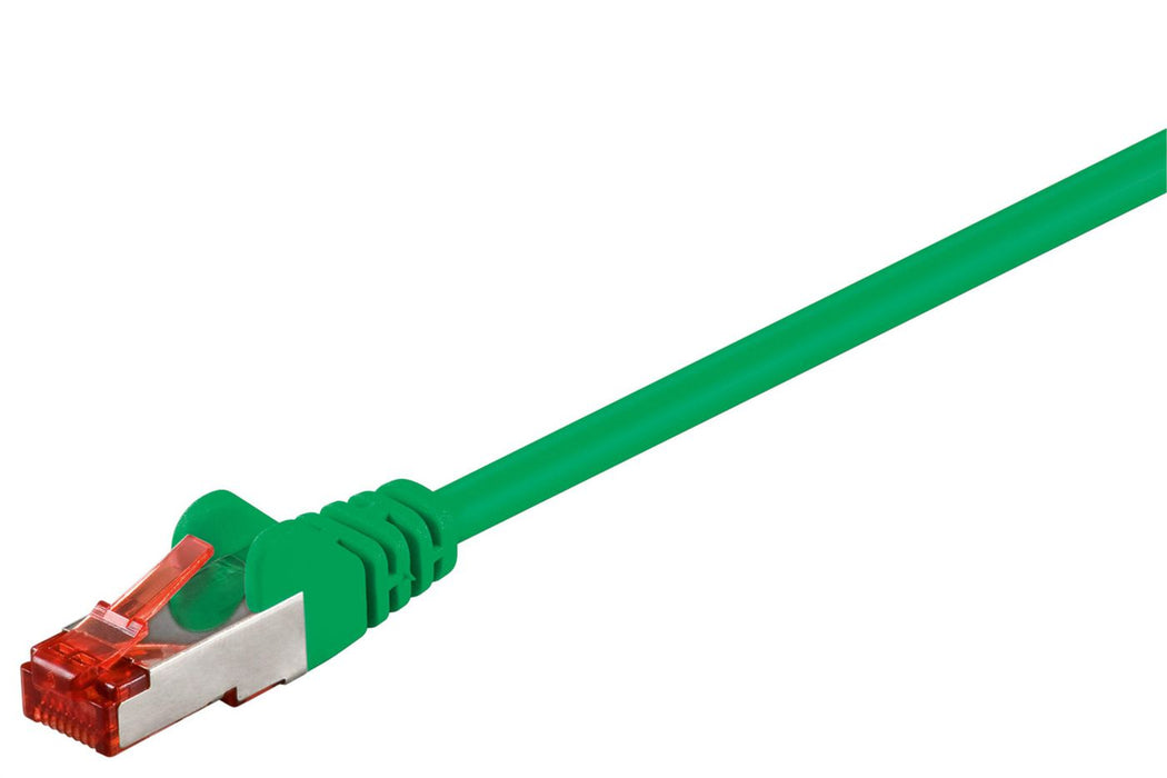 MicroConnect S/FTP CAT6 1m Green PVC PiMF (Pairs in metal foil)  4x2xAWG 27, CCA