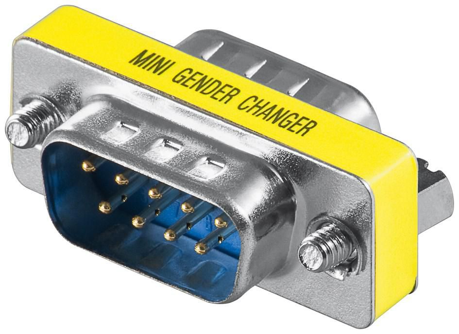 MicroConnect Mini Gender DB9 Male - Male D-SUB/RS-232 male (9-pin) -  D-SUB/RS-232 male (9-pin)