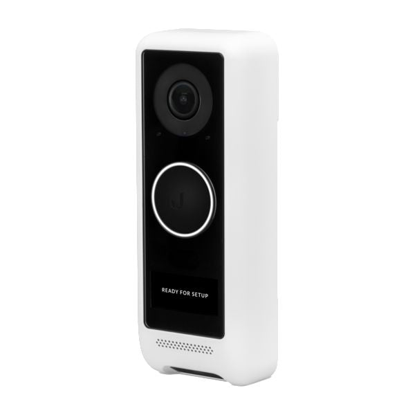 Ubiquiti UniFi Protect G4 Doorbell is  a Wi-Fi video doorbell with a  built-in display and real-time two-way audio communication UniFi Protect G4,