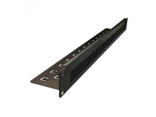 Lanview Brush panel 1U black for 19"  rack