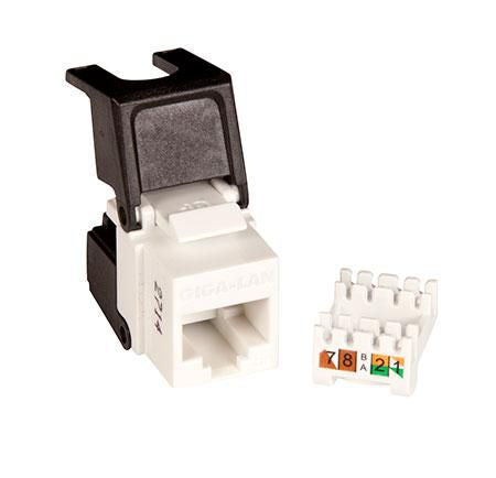 Lanview PRO Cat5e Unshielded flip  jack keystone