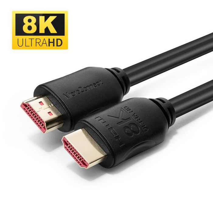 MicroConnect HDMI 2.1 8K, 120Hz, 48Gb/s, black 4m
